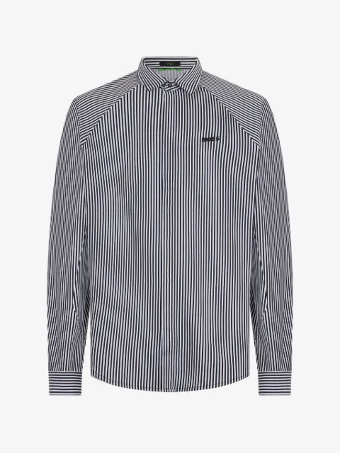 BOSS camisa manga larga con rayas estampadas
