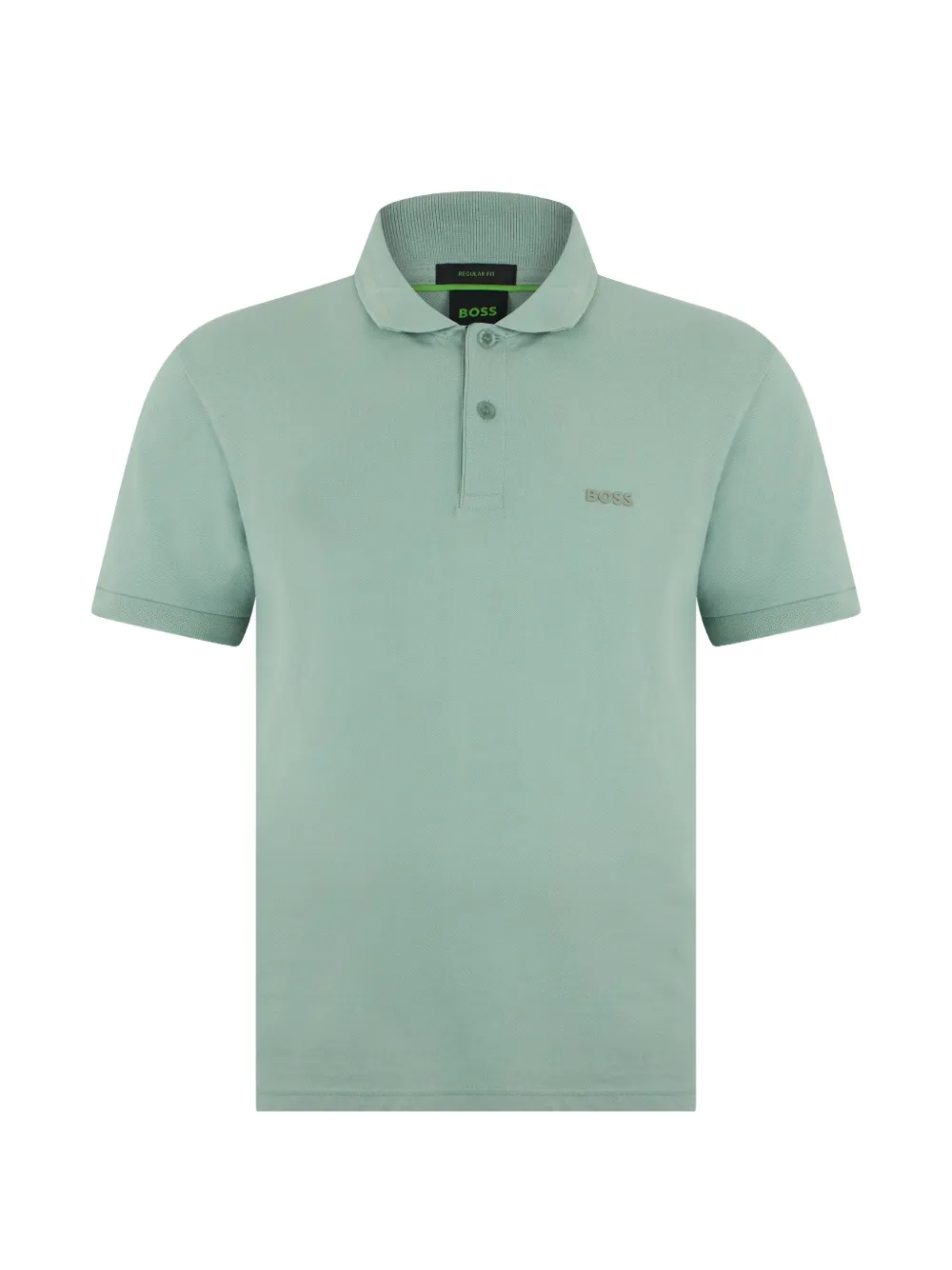 BOSS logo-appliqué polo shirt - Grün