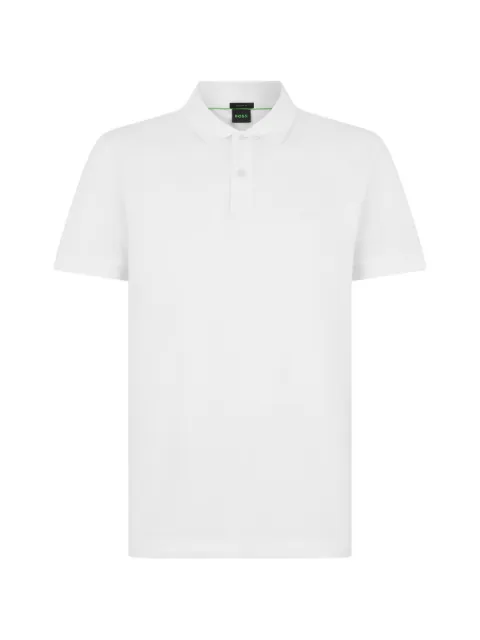 BOSS logo-embroidered polo shirt