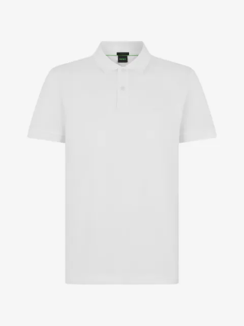 BOSS logo-embroidered polo shirt