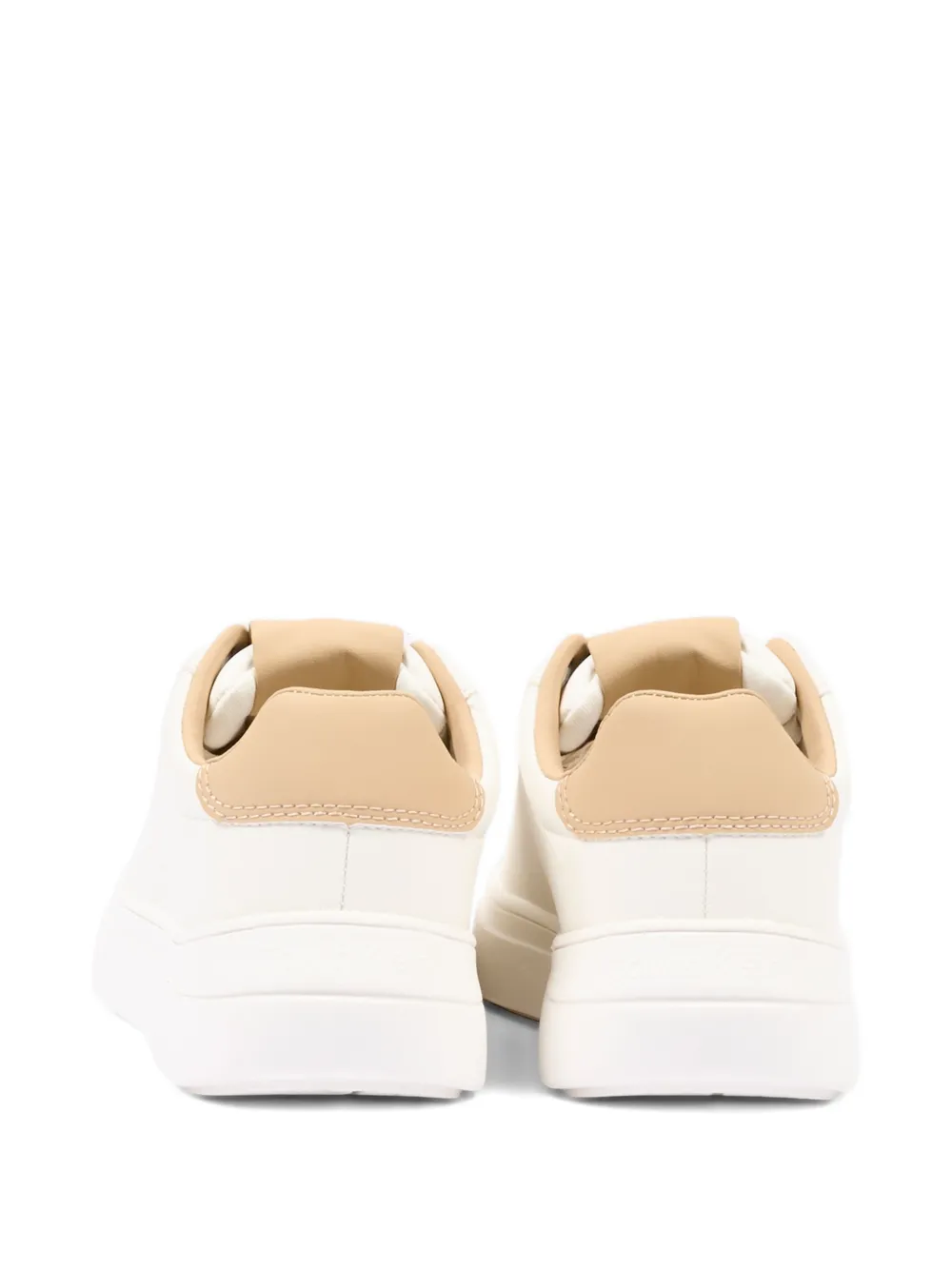 Calvin Klein Kids contrast-heel sneakers Beige