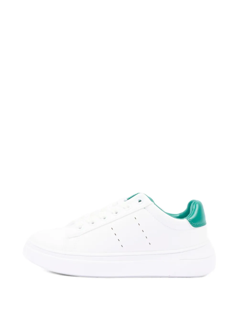 Calvin Klein Kids contrasting-heel sneakers Wit