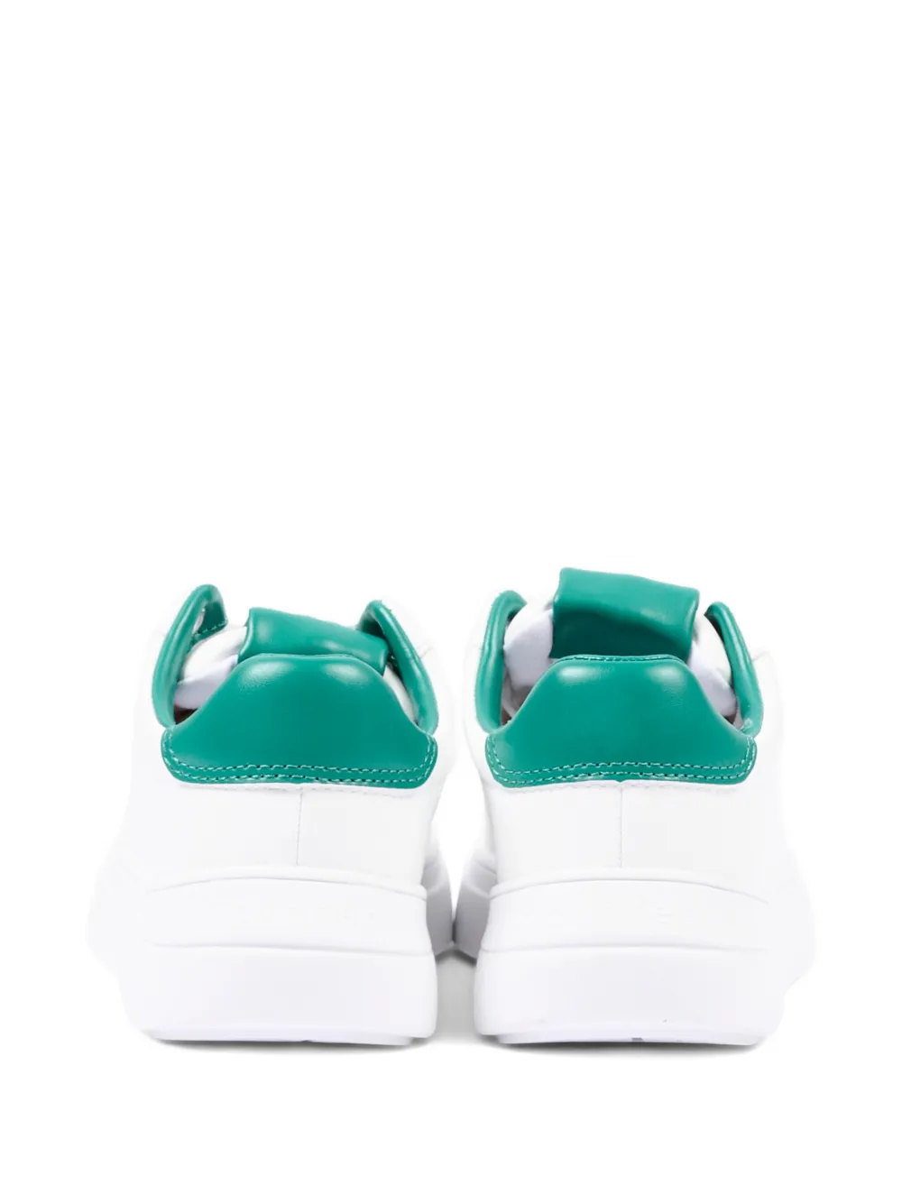 Calvin Klein Kids contrasting-heel sneakers Wit
