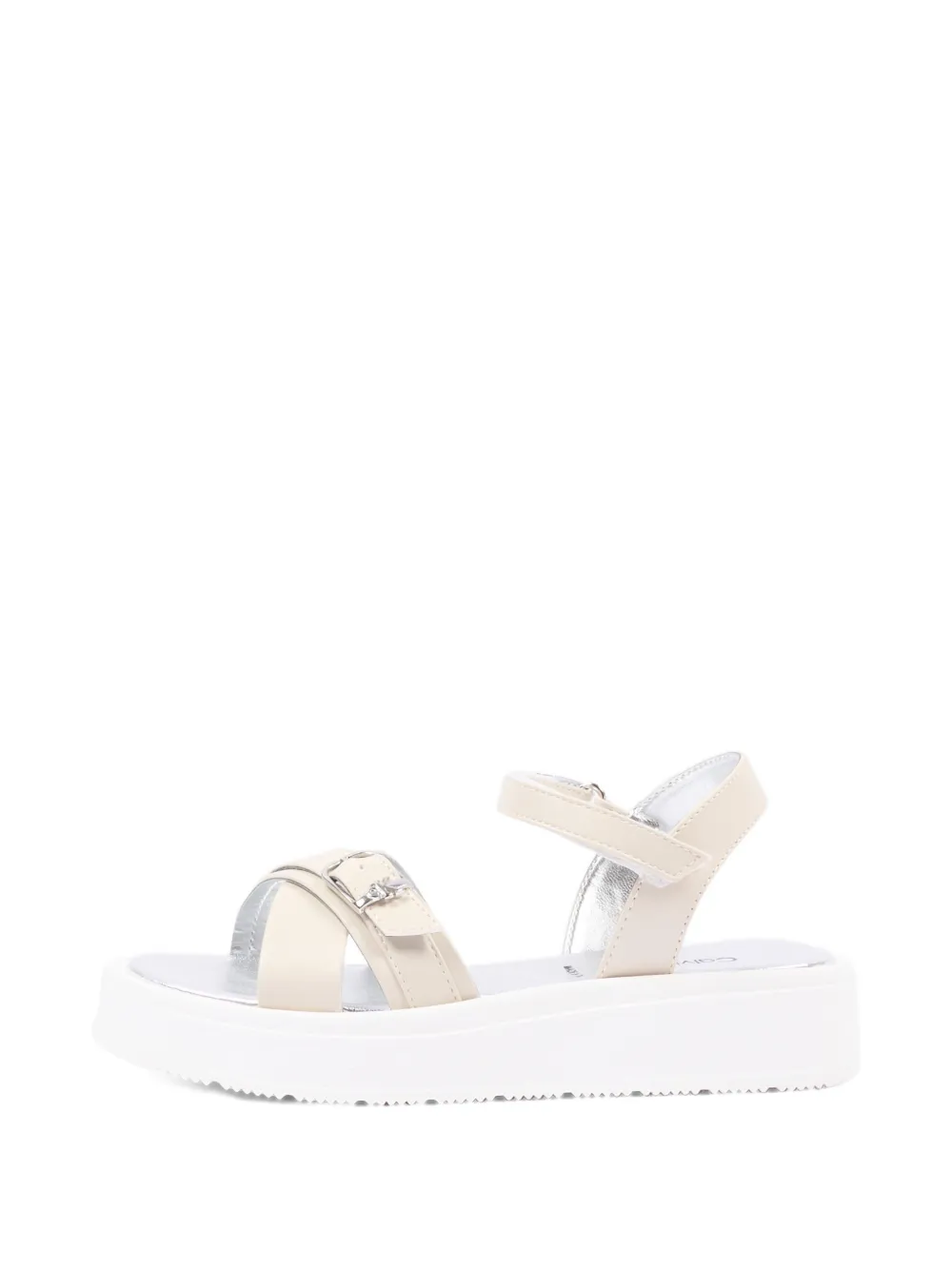 Calvin Klein Kids Sandalen met gesp Beige