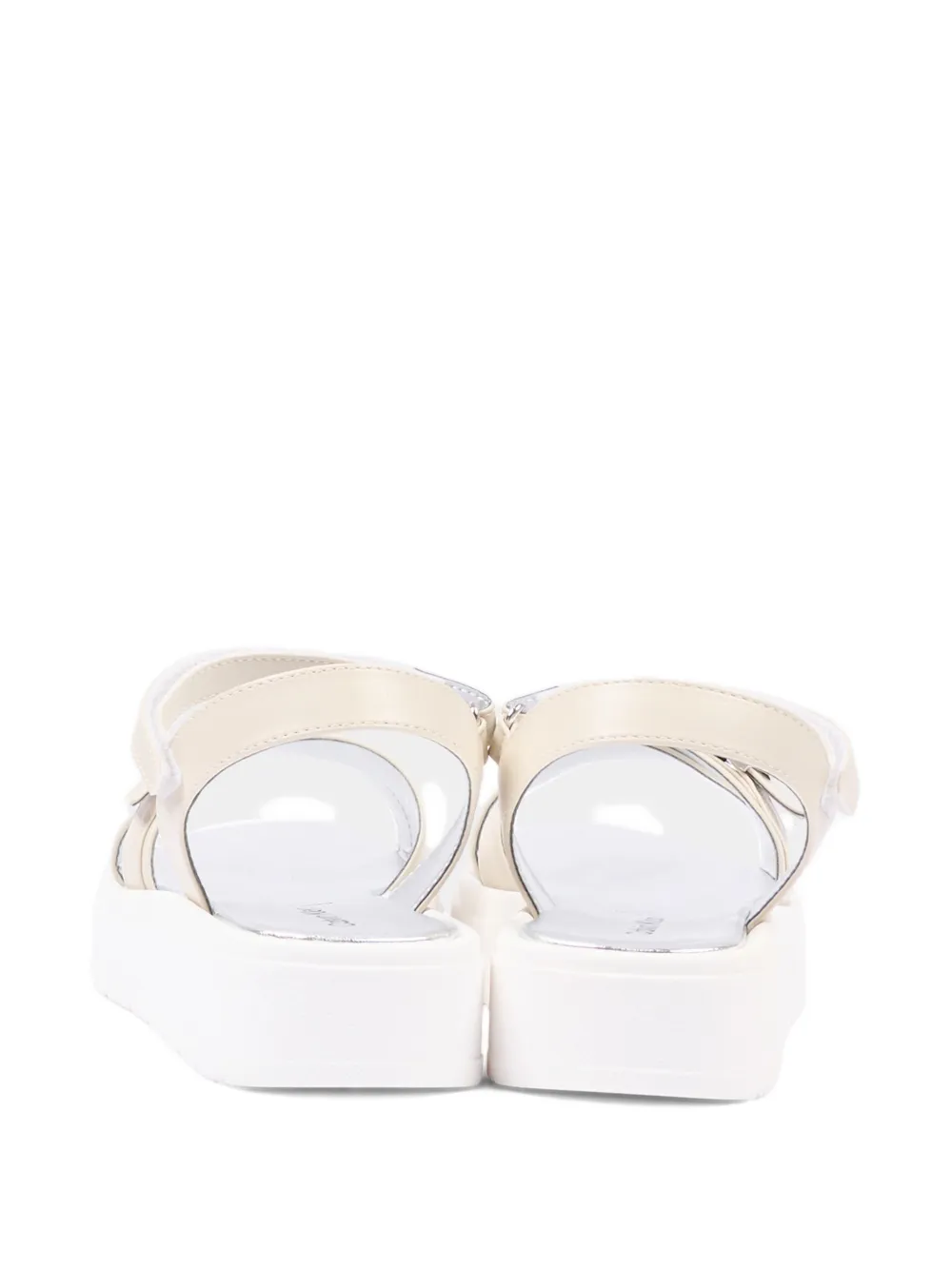 Calvin Klein Kids Sandalen met gesp Beige