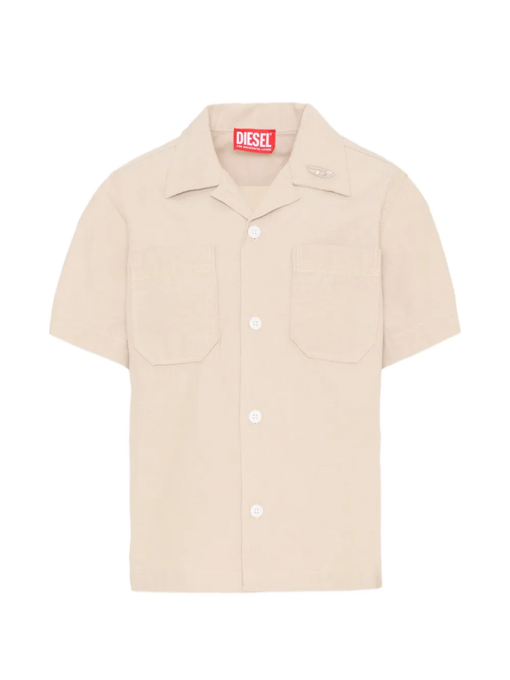 Diesel Kids pocket short-sleeve shirt - Neutrals