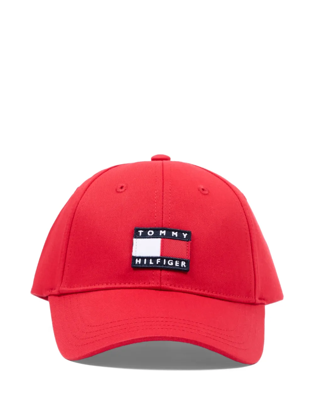 Tommy Hilfiger Junior logo-patch cap - Rosso