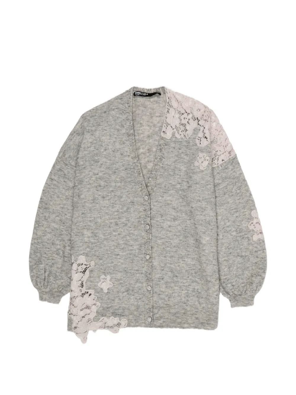 Bimba y Lola Cardigan con scollo a V - Grigio