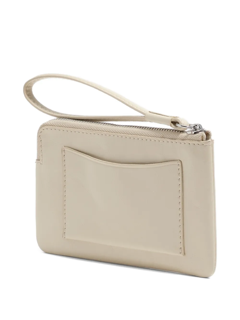 BIMBA Y LOLA Leren portemonnee met rits Beige