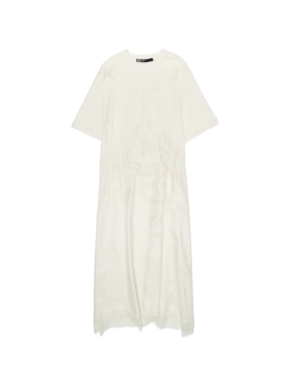 Bimba y Lola Abito midi con rifinitura in pizzo - Toni neutri