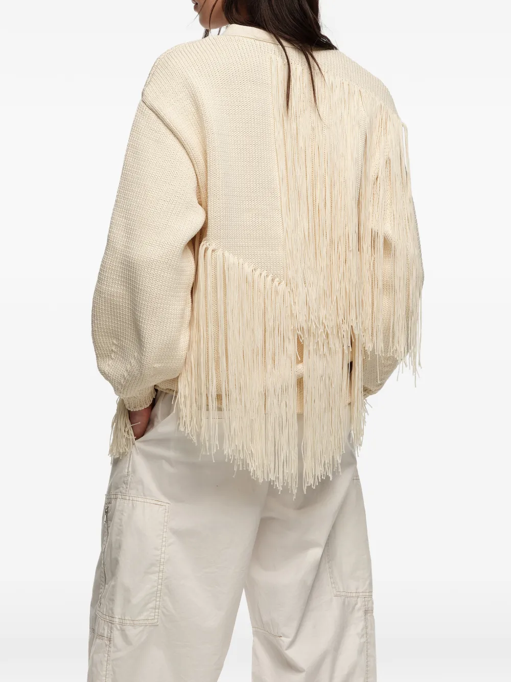 BIMBA Y LOLA Vest met franje Beige