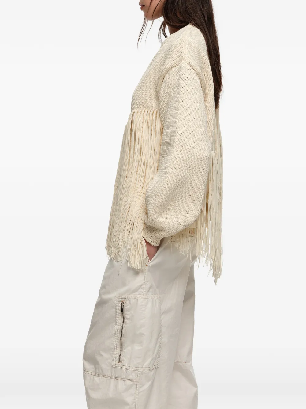 BIMBA Y LOLA Vest met franje Beige