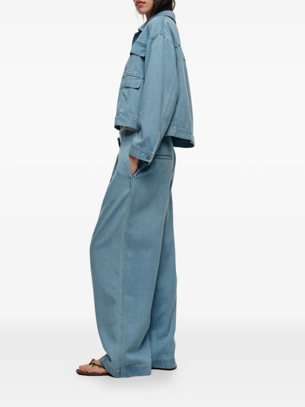  Bimba Y Lola Pleated Trousers - Blue 
