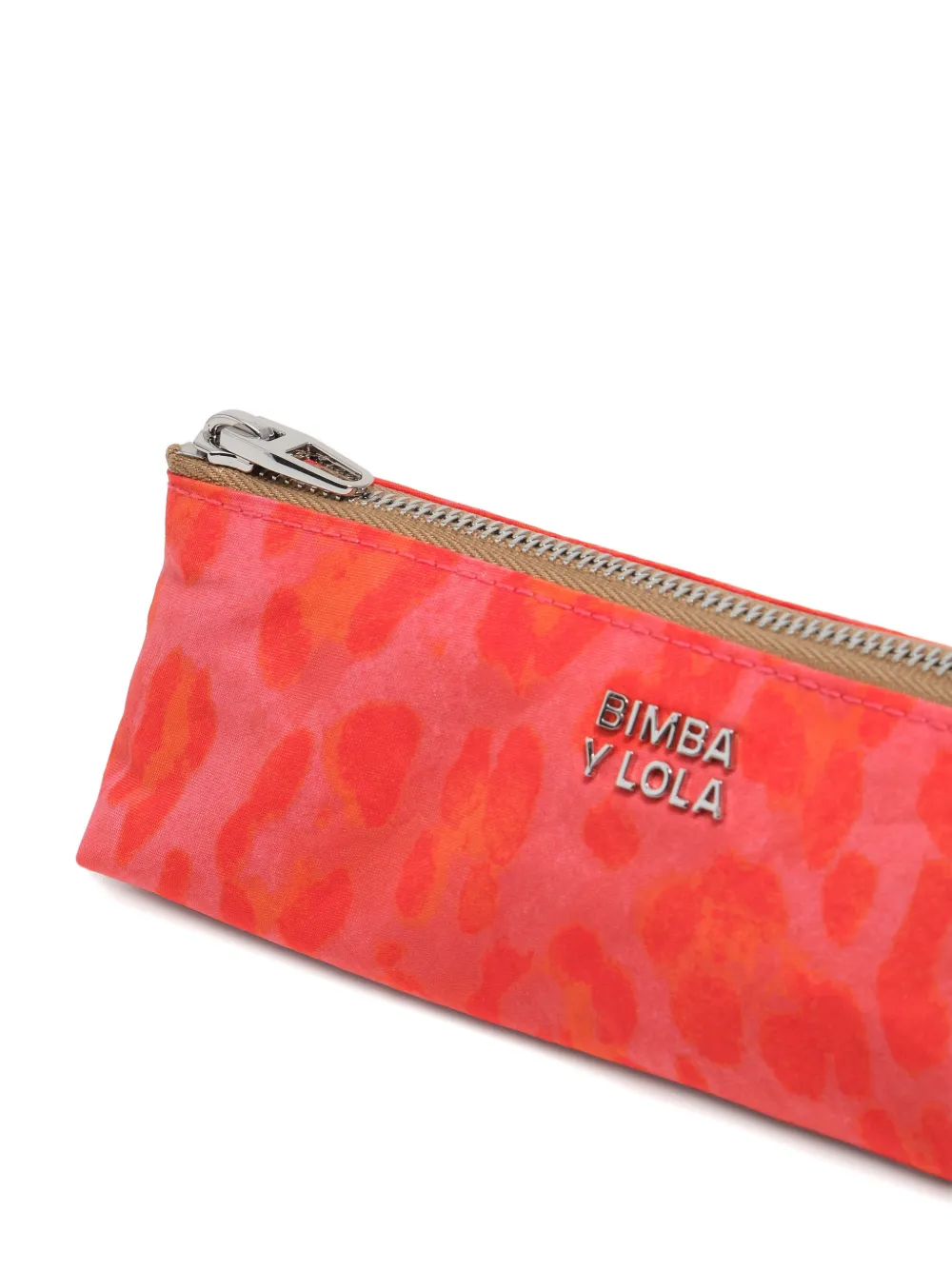 Bimba y Lola Make-up tas met luipaard-print en rits Roze