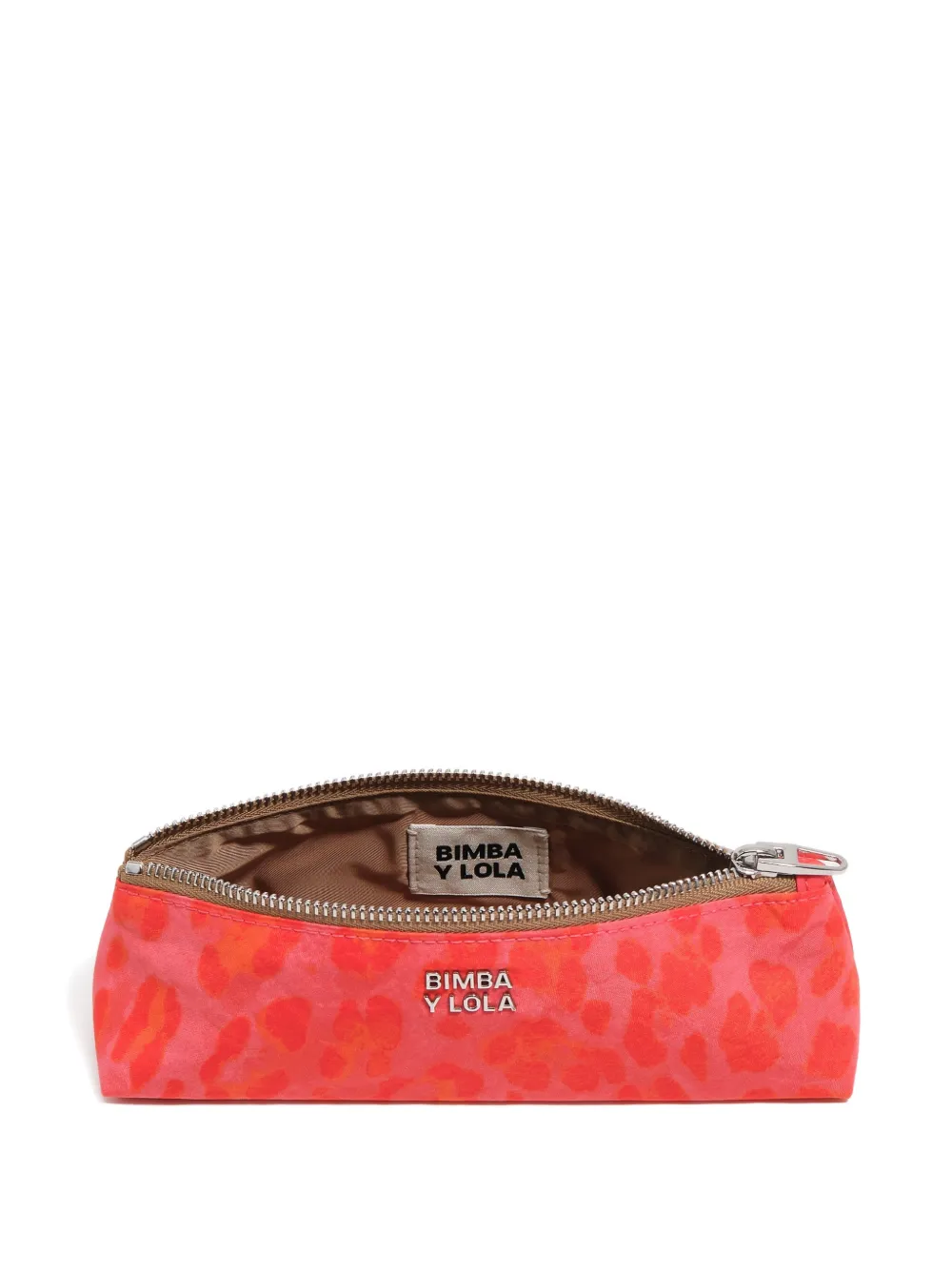 Bimba y Lola Make-up tas met luipaard-print en rits Roze