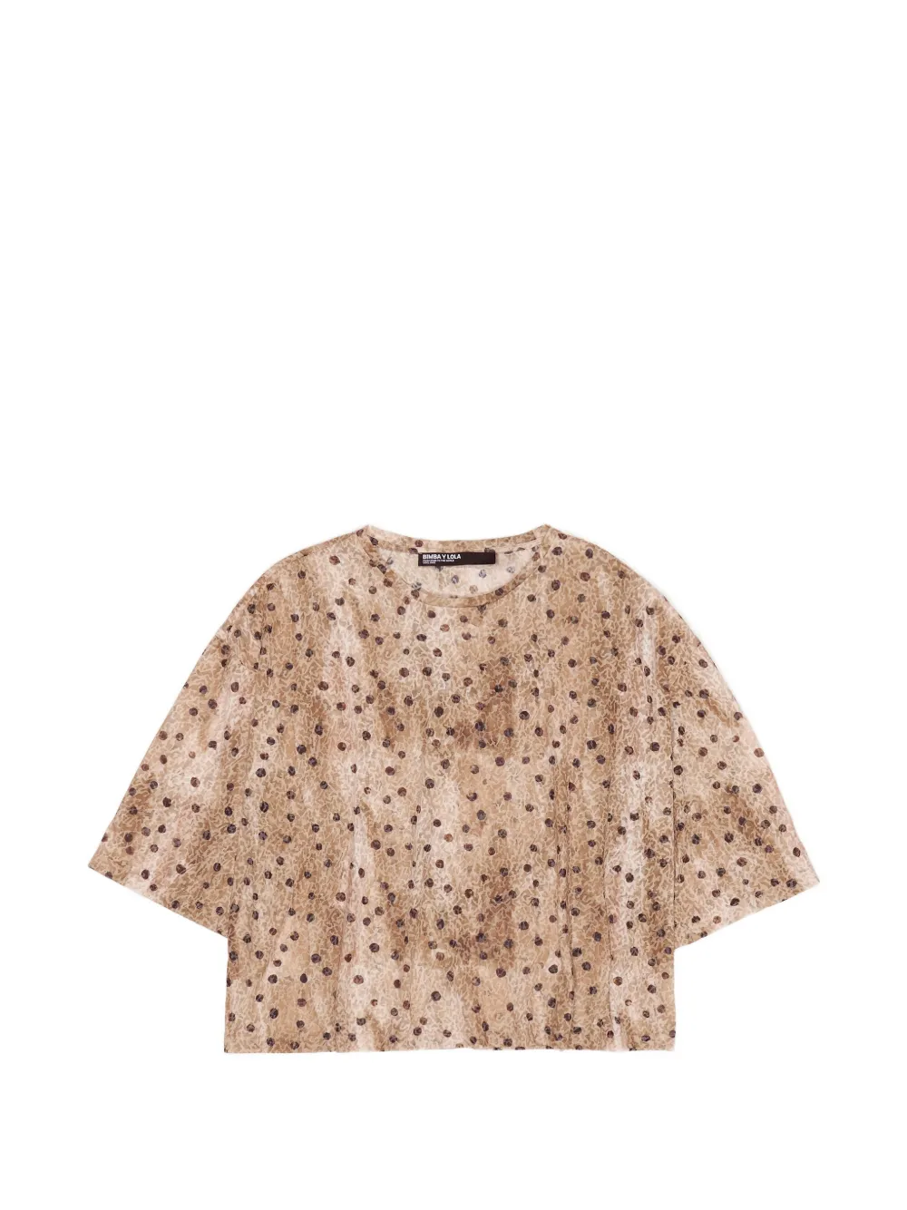 Bimba y Lola T-shirt a pois - Toni neutri