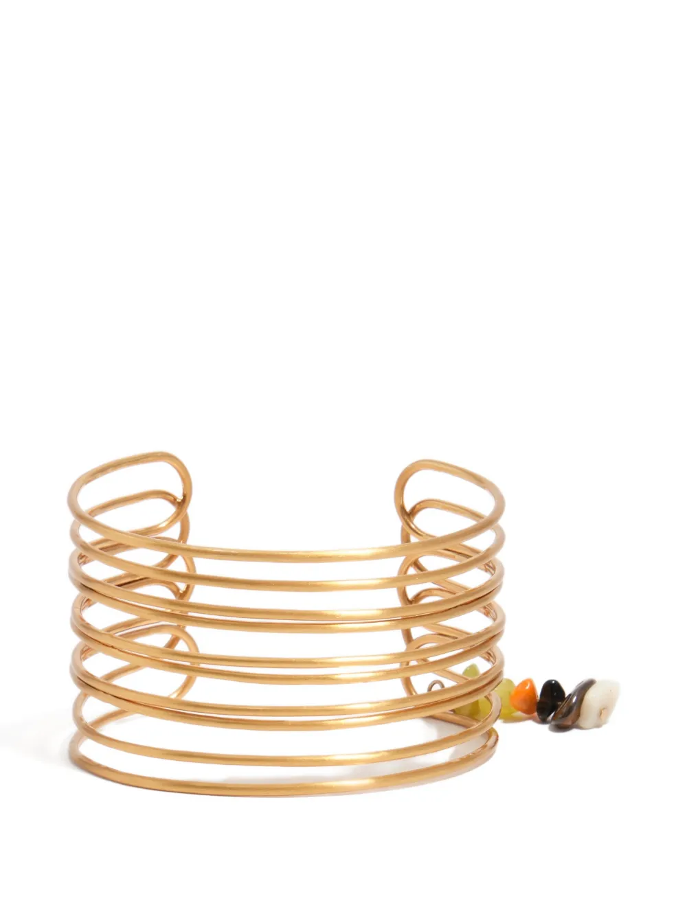 Bimba y Lola Bracciale rigido con perline - Oro