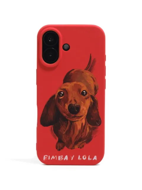Bimba y Lola dachshund print iPhone 17 case