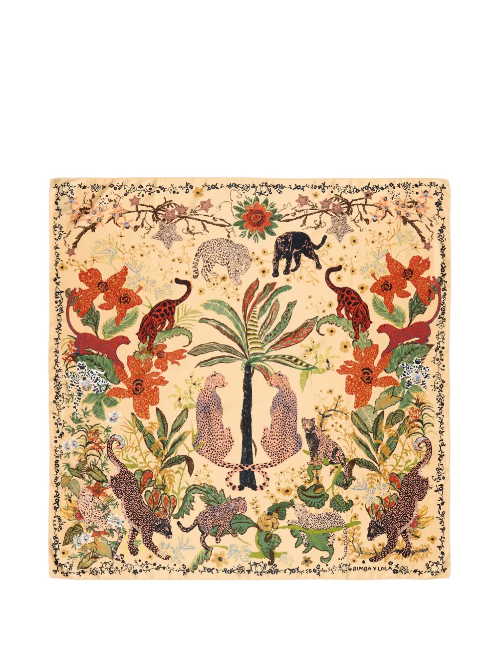 BIMBA Y LOLA Vanilla Jungle Schal - Nude