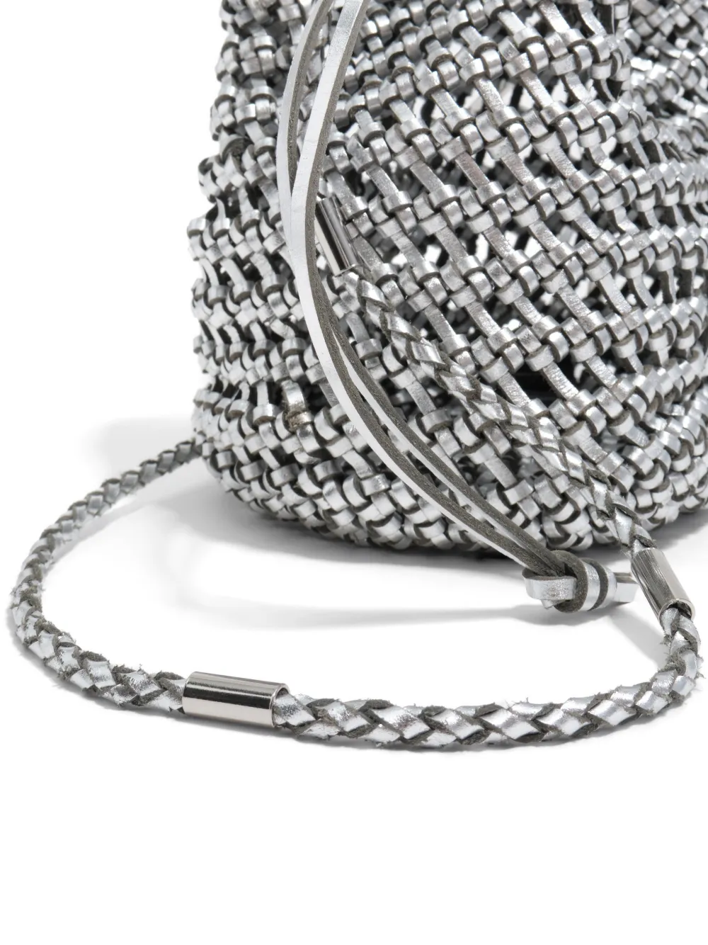 BIMBA Y LOLA Geweven mini-tas Zilver