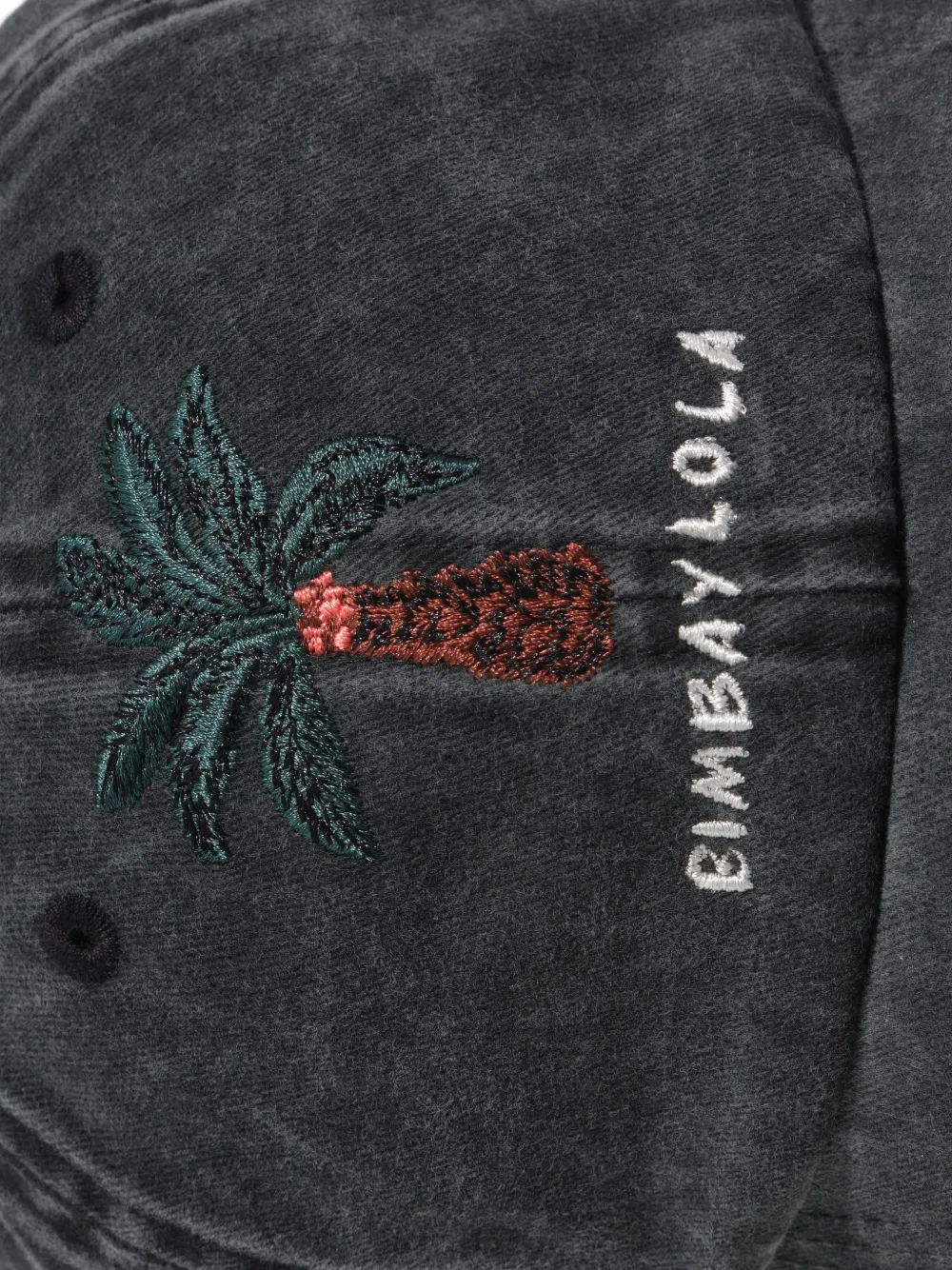  Bimba Y Lola Embroidered Baseball Cap - Black 