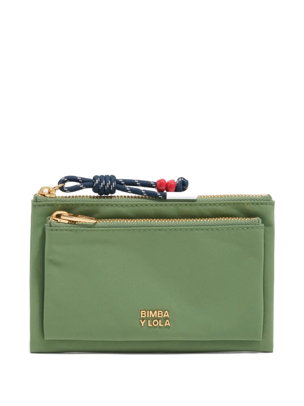BIMBA Y LOLA Nylon portemonnee met zak Groen