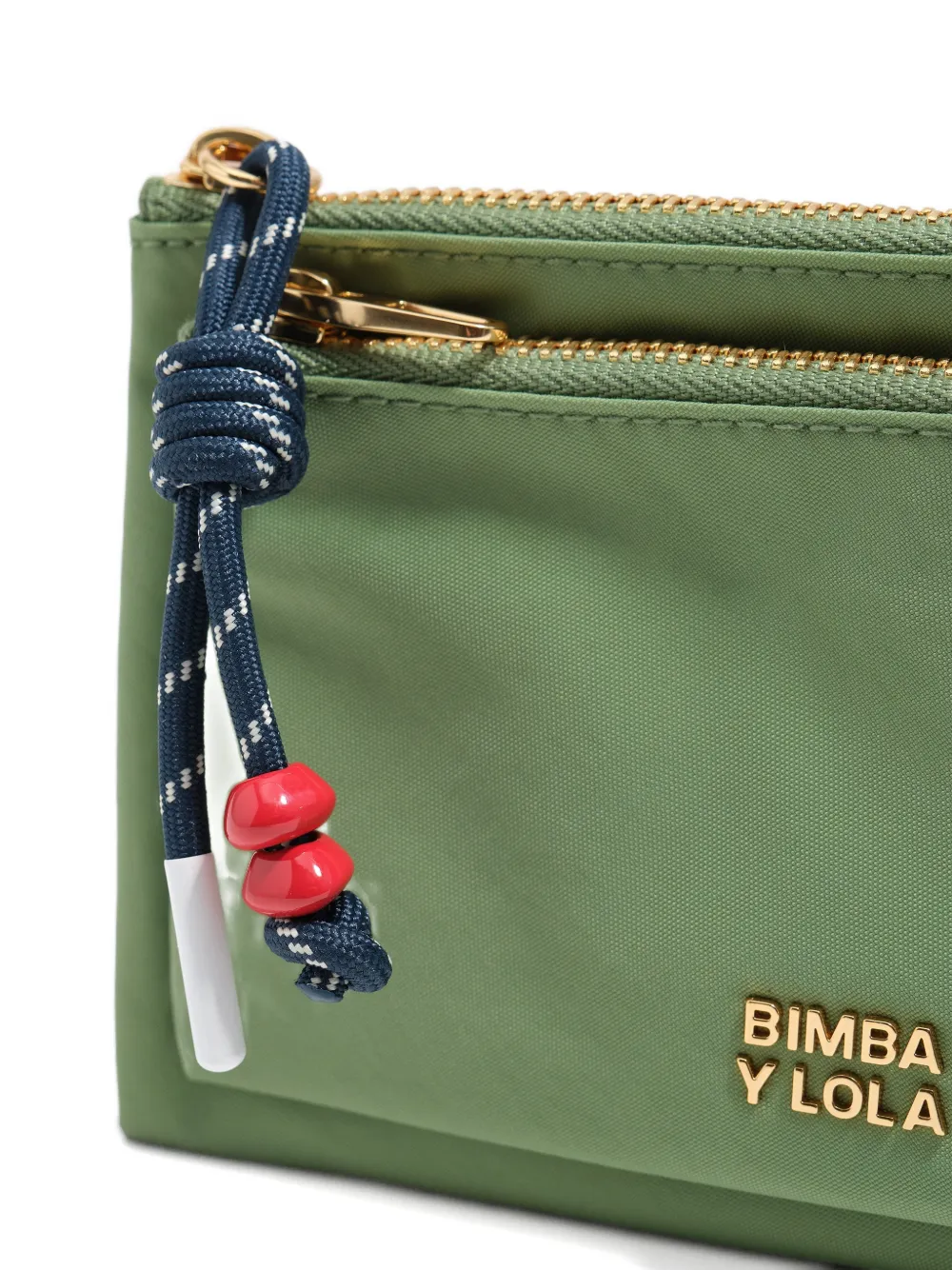 BIMBA Y LOLA Nylon portemonnee met zak Groen