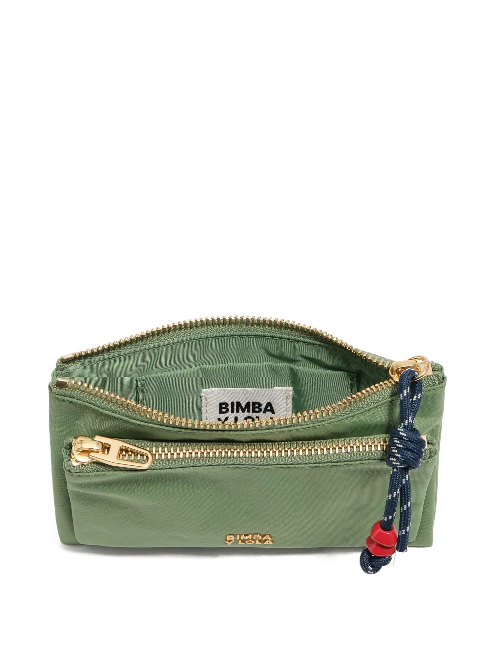 BIMBA Y LOLA Nylon portemonnee met zak Groen