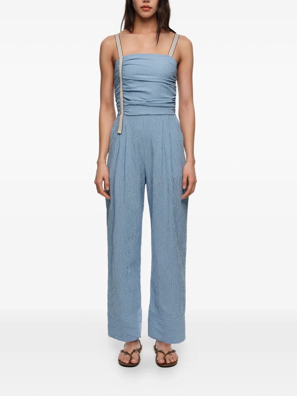  Bimba Y Lola Striped Jumpsuit - Blue 