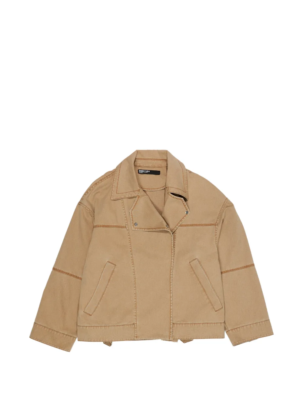 Bimba y Lola Giacca oversize con bottoni - Toni neutri