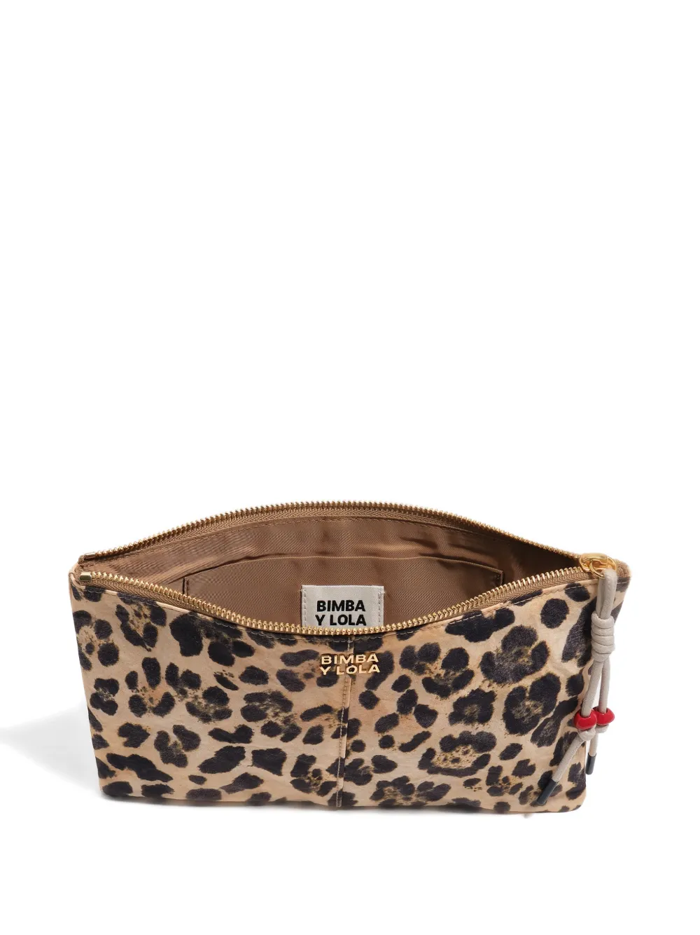  Bimba Y Lola Leopard-print Make Up Bag - Neutrals 