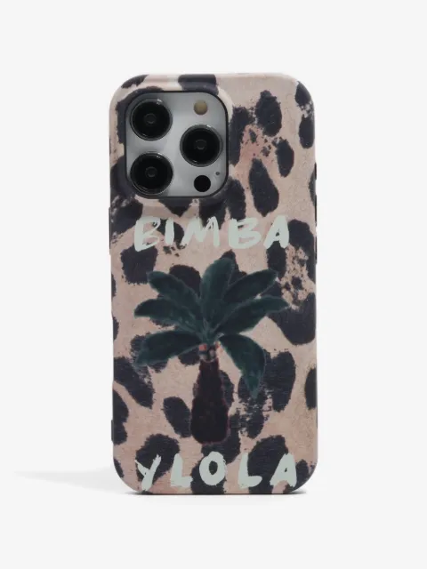 Bimba y Lola Iphone 16 Pro animal-print phone case
