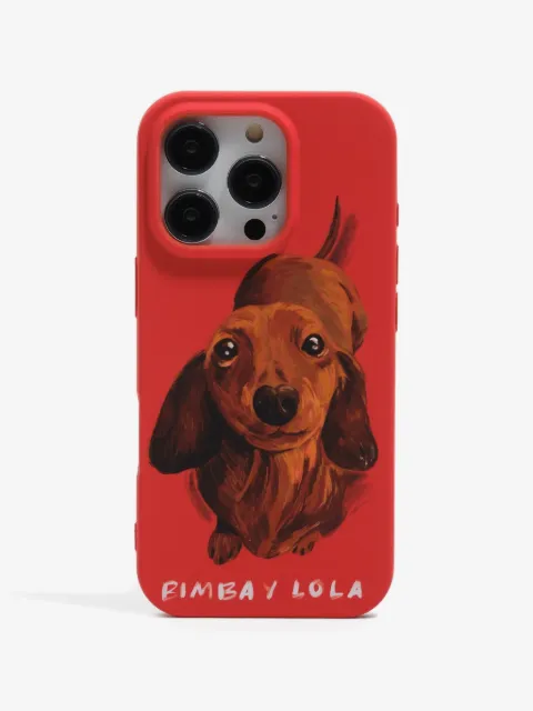 Bimba y Lola Iphone 16 Pro dog-print phone case