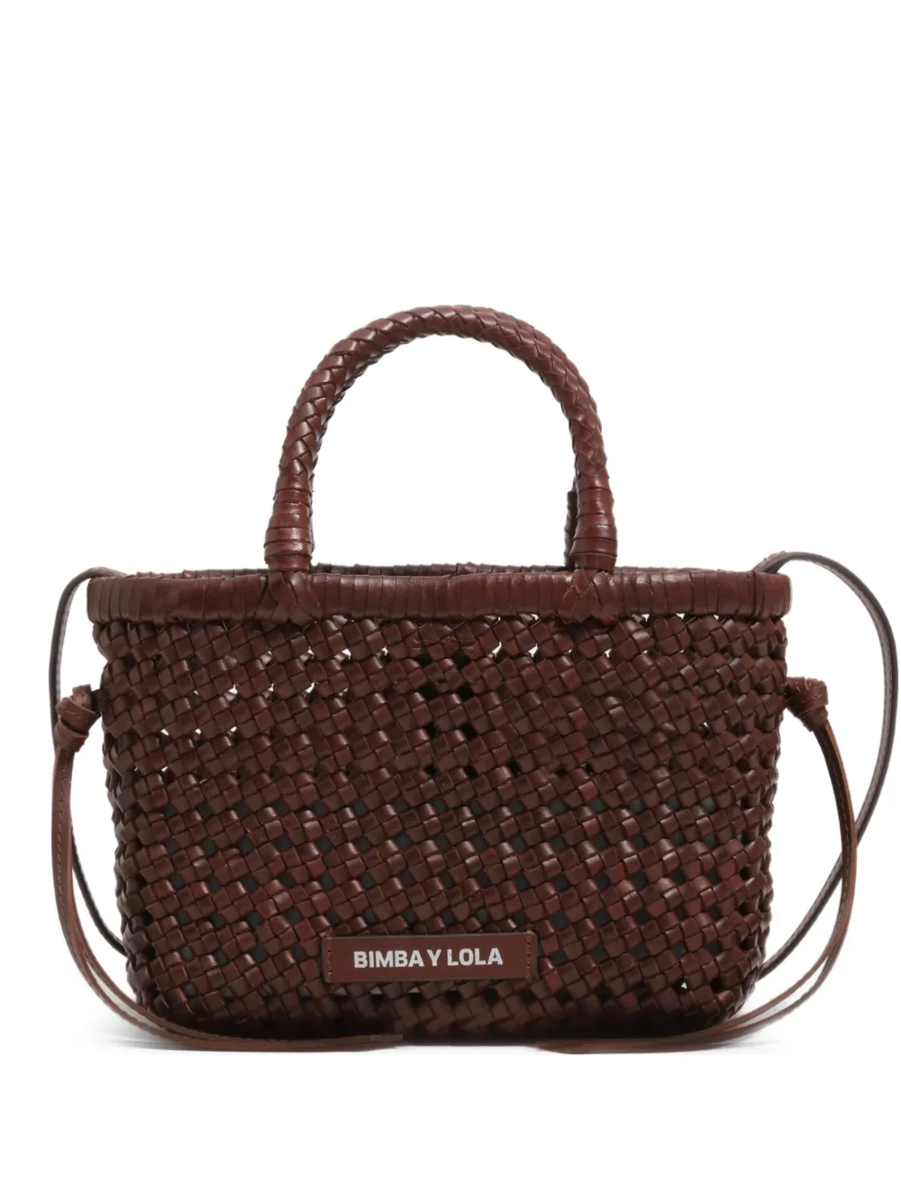 Bimba y Lola Borsa tote mini con manico - Marrone
