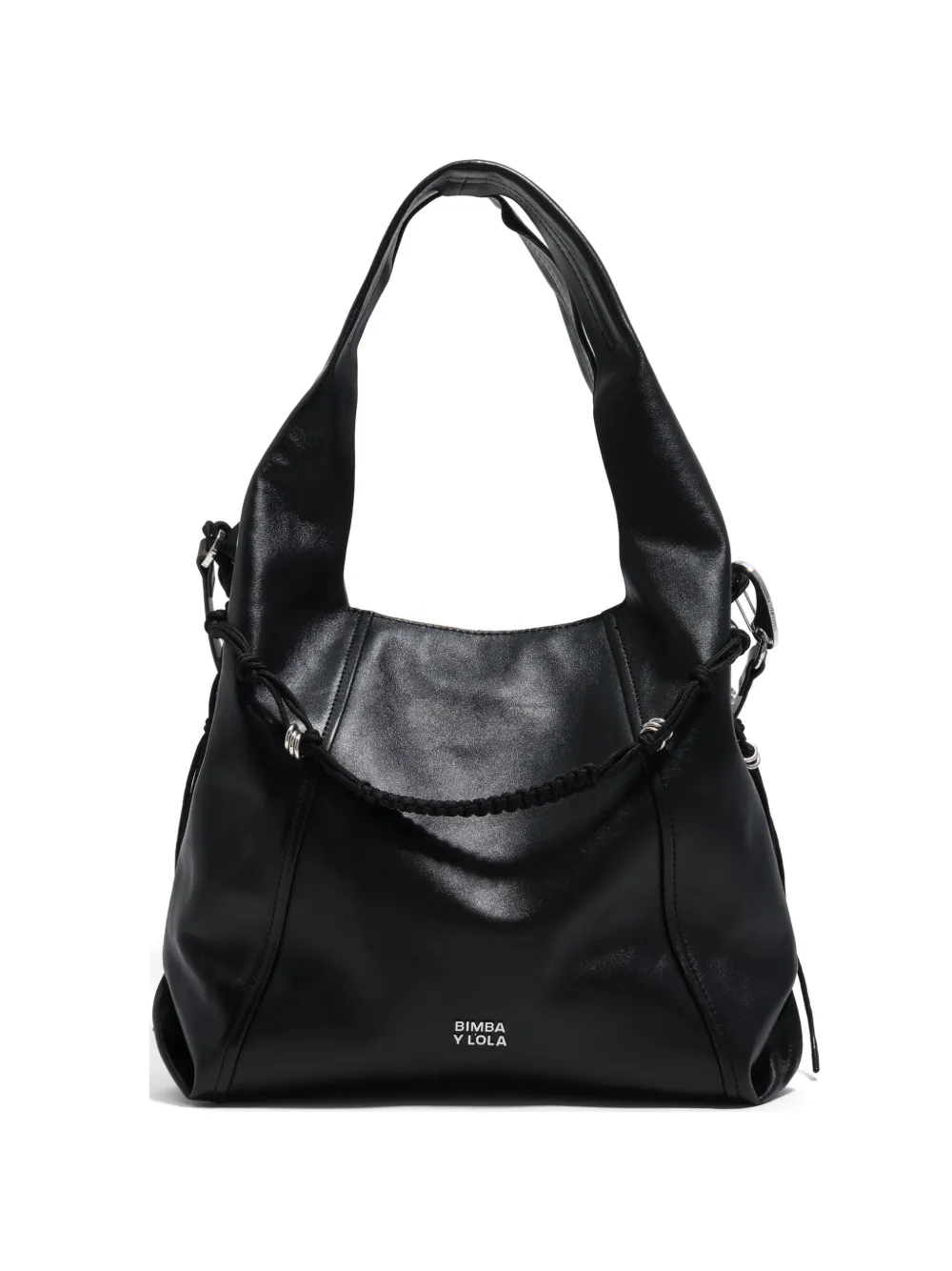 Bimba y Lola Borsa a spalla intrecciata - Nero