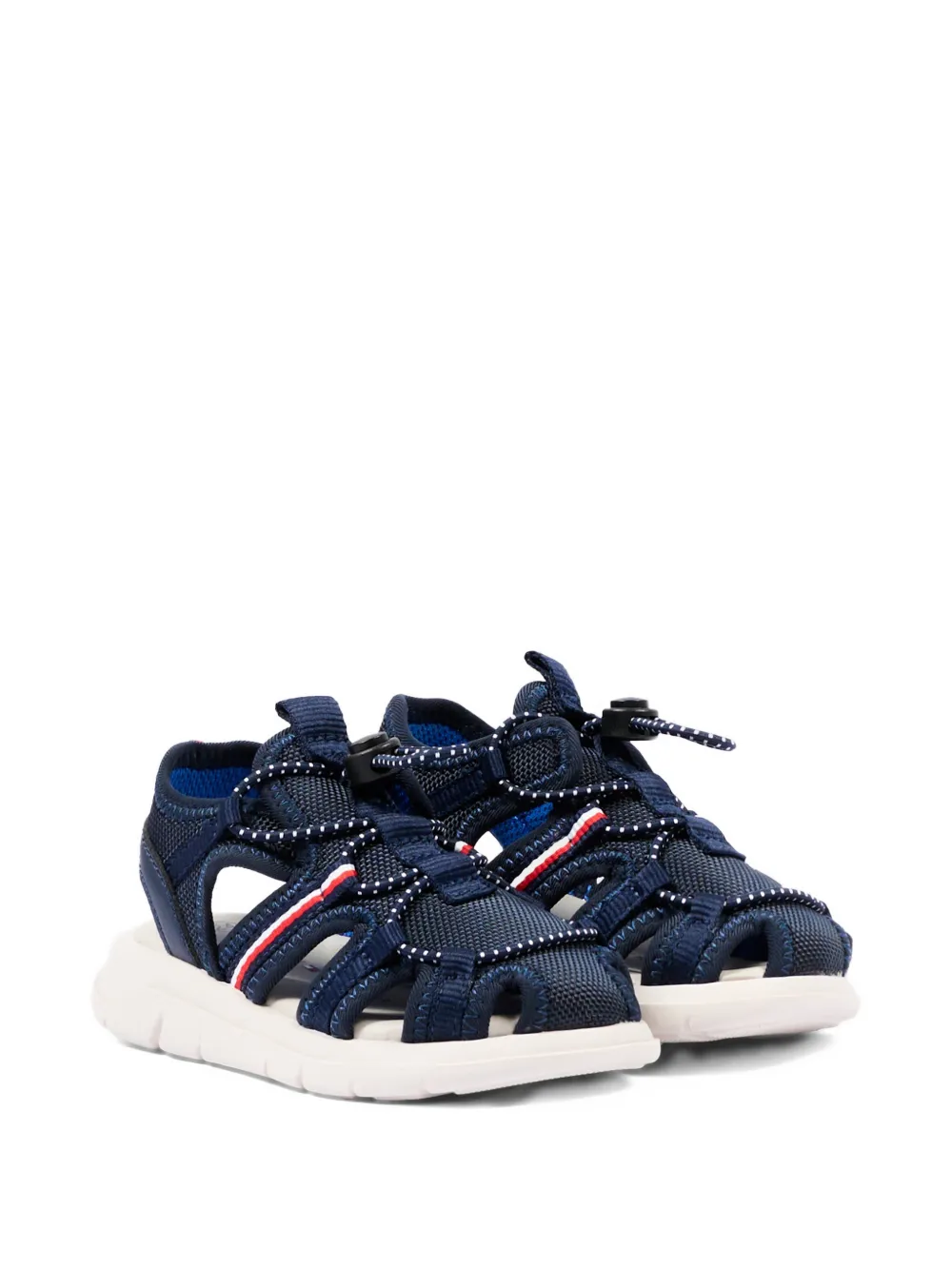 Tommy Hilfiger Junior striped webbing sandals - Blu