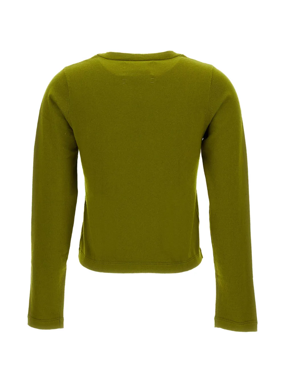 extreme cashmere N°451 Lisa katoenen trui met ronde hals Groen