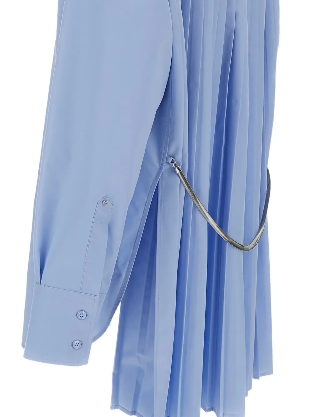  Sportmax Pleated Shirt Dress - Blue 