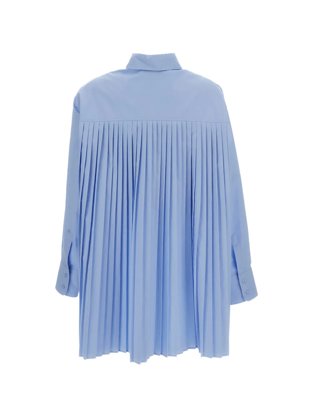  Sportmax Pleated Shirt Dress - Blue 
