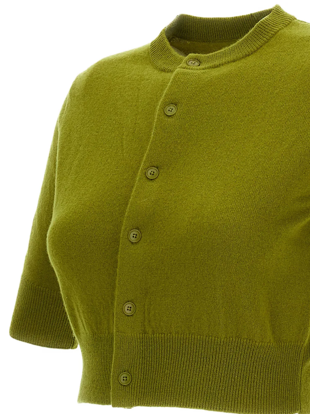 extreme cashmere Super Little cropped vest Groen