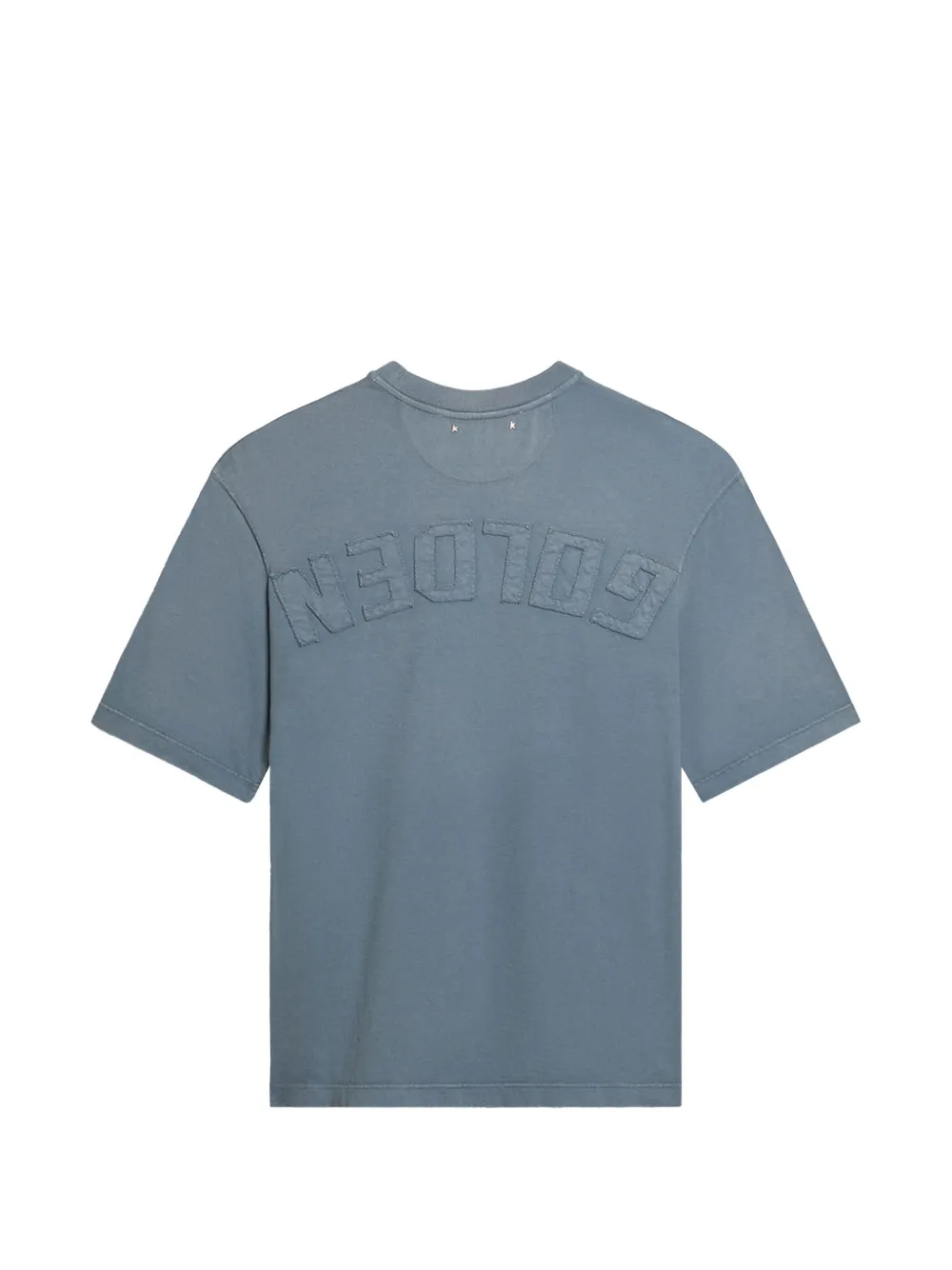  Golden Goose T-shirt Con Logo Ricamato - Blu 