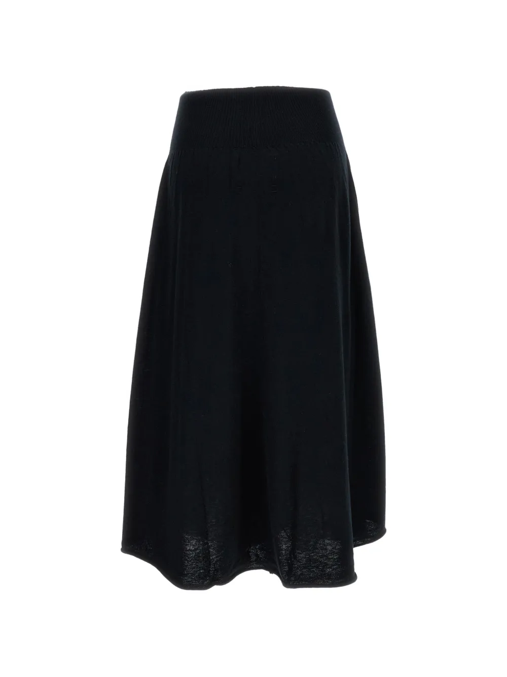 extreme cashmere Seduce flared midi skirt Zwart