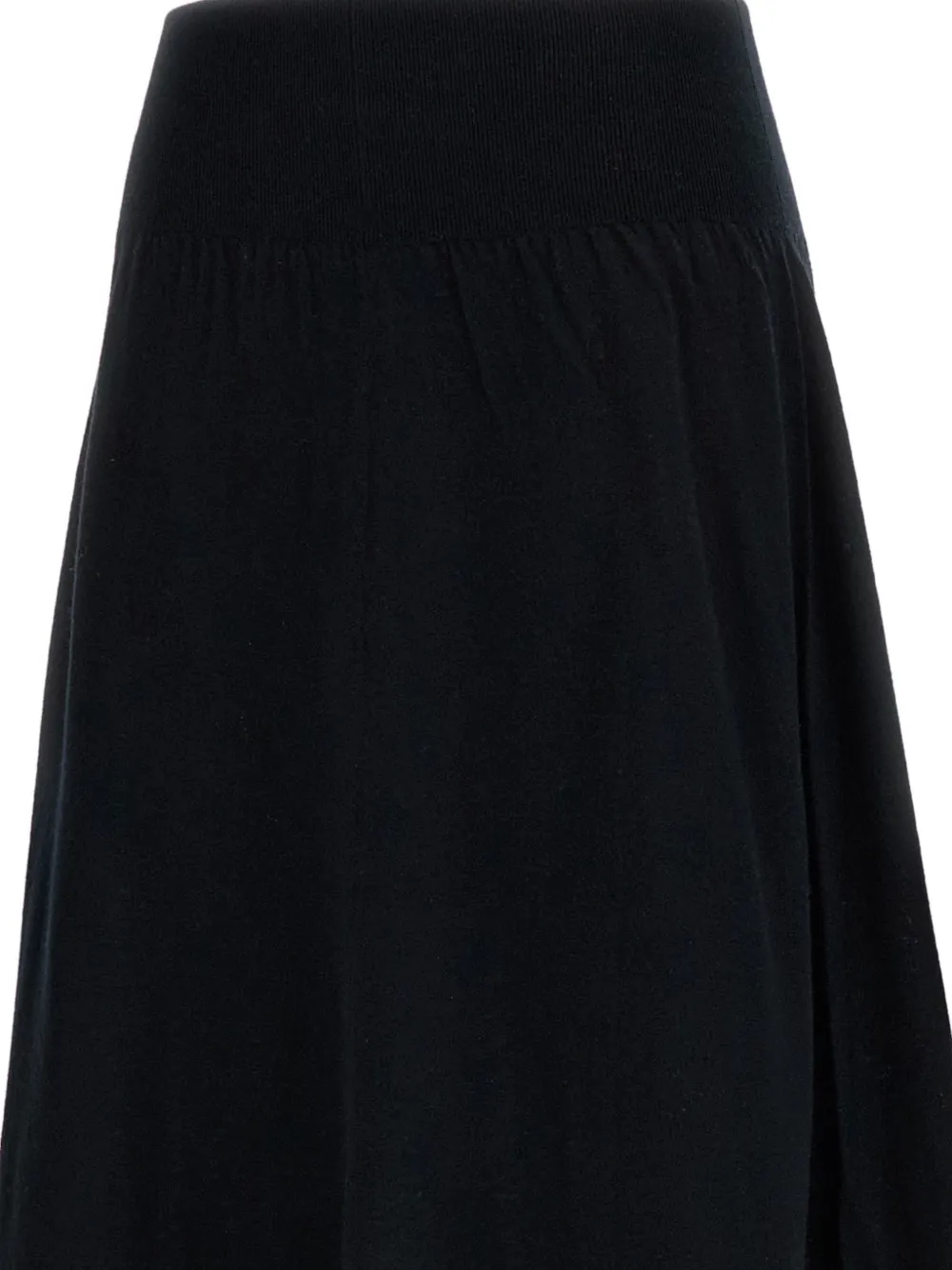 extreme cashmere Seduce flared midi skirt Zwart