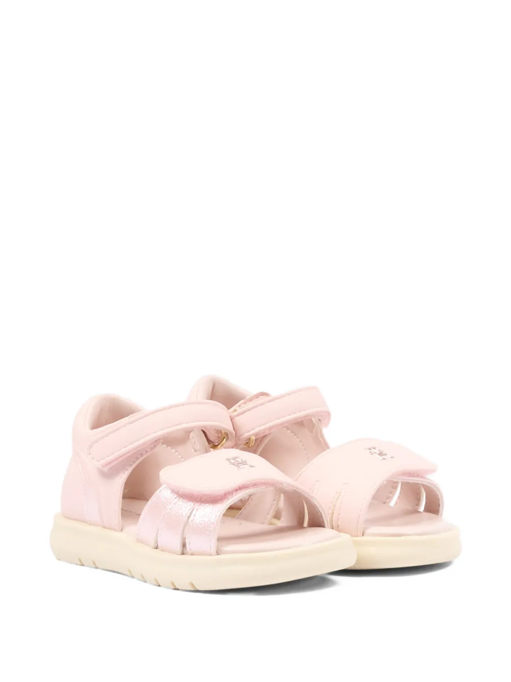 Tommy Hilfiger Junior logo embossed sandals - Rosa