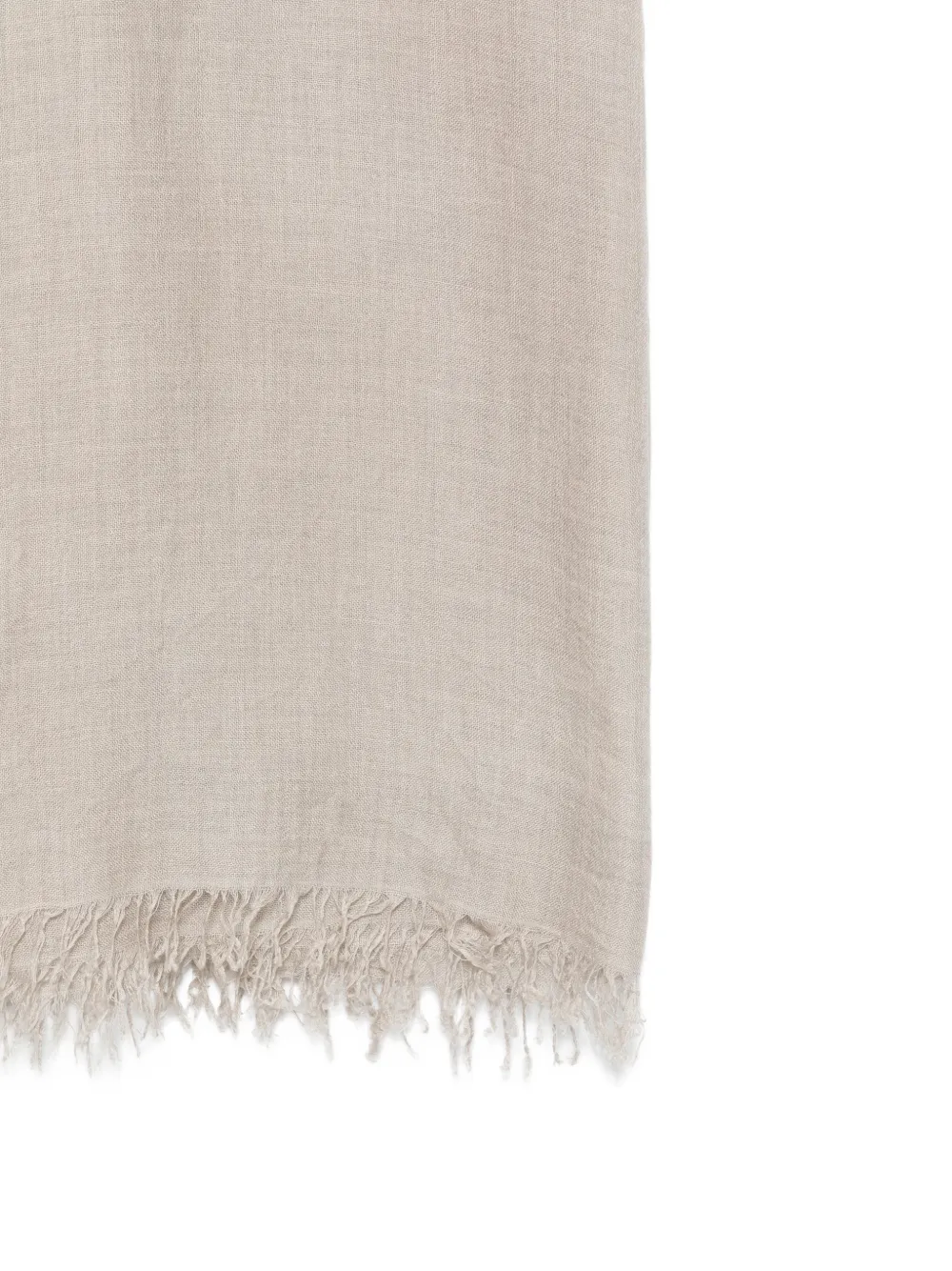 Faliero Sarti Enrica M sjaal met franje Beige