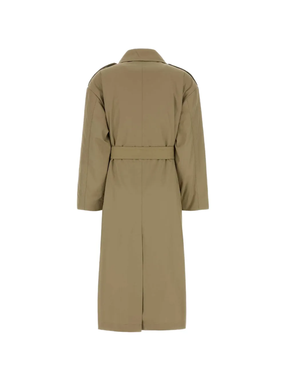  Max Mara Charme Belted Cotton Trench Coat - Neutrals 