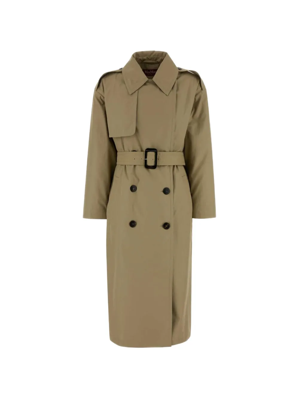 Max Mara Charme belted cotton trench coat - Nude