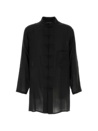 Yohji Yamamoto Pour Homme long-sleeve chinese-style Button