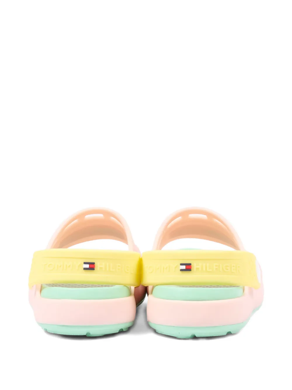  Tommy Hilfiger Junior Sandalias Con Placa Del Logo - Rosa 