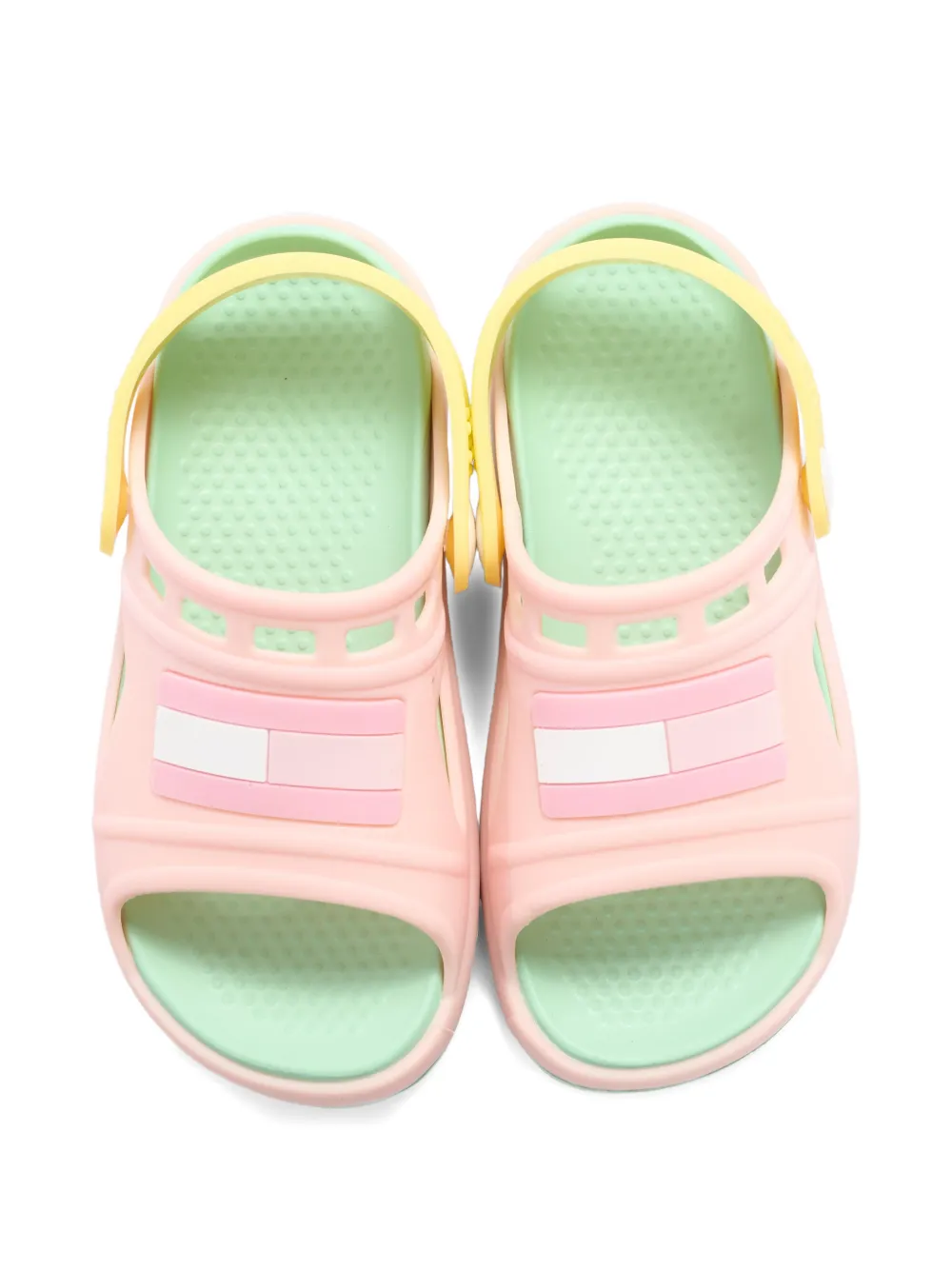 Tommy Hilfiger Junior Sandalen met logoplakkaat Roze